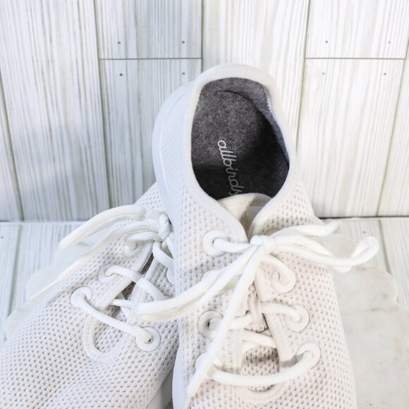 Allbirds Size10 wool runners white lightweight sneakers - Picture 2 of 6